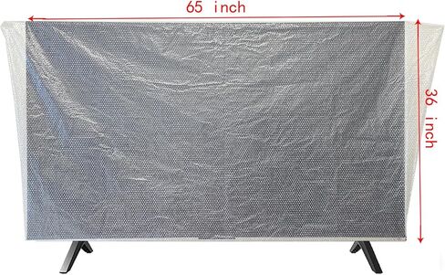 Foam Flat Screen TV Cover Fits Up to 65''W x 35''H, Flat Screen TV Protection During House Moving, Storing, or Home Renovation (Foam and Bubble) in Kuwait