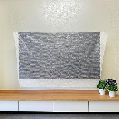 Foam Flat Screen TV Cover Fits Up to 65''W x 35''H, Flat Screen TV Protection During House Moving, Storing, or Home Renovation (Foam and Bubble) in Kuwait