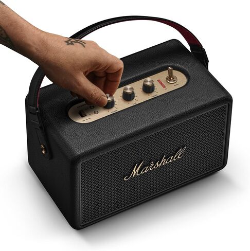 Marshall Kilburn III SPEAKER Bluetooth - مميزة لمقاومة المياه المحمولة مكبرات صوت ومكبرات صوت لاسلكية 50+ وقت اللعب - الأسود والنحاس in Saudi Arabia