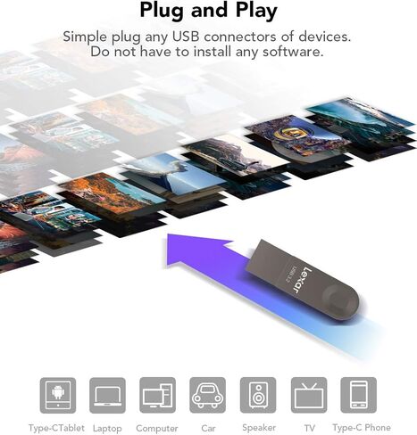 Lexar E32C 128GB Type-C USB Flash Drive, USB-A&USB-C 3.2 Gen 1 Dual Drive OTG 100MB/s Read, Thumb Drive Swivel Design Jump Drive for USB 3.0/2.0, Memory Stick for Android Smartphone, Laptop, PC in Saudi Arabia