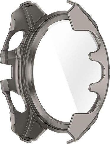 حالة صلبة لـ Garmin Tactix 8 AMOLED 47 مم 51 مم مع واقي الشاشة ، وغطاء واقي من القضية الصلبة المضاد للصدمات المضاد للخلع مع زجاج مقسى (Black & Green ، Garmin Tactix 8 AMOLED 51MM) in Saudi Arabia