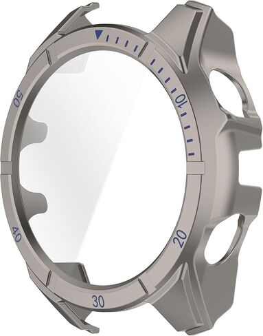 حالة صلبة لـ Garmin Tactix 8 AMOLED 47 مم 51 مم مع واقي الشاشة ، وغطاء واقي من القضية الصلبة المضاد للصدمات المضاد للخلع مع زجاج مقسى (Black & Green ، Garmin Tactix 8 AMOLED 51MM) in Saudi Arabia