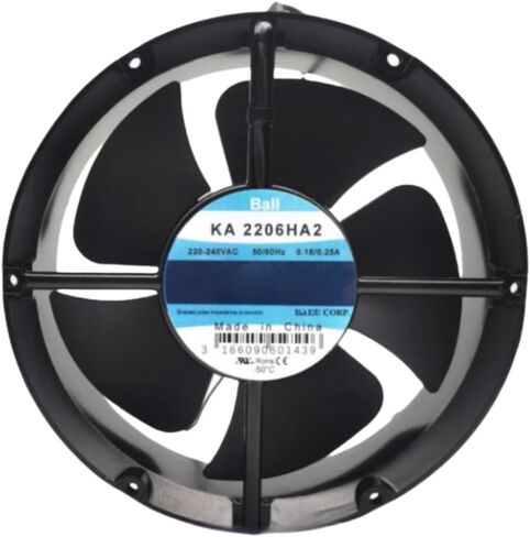 KA2206HA2 Fan 22CM for 220/240V 0.18/0.25A 22060 220X220X60MM 2-Wire Cooling Fan in Saudi Arabia