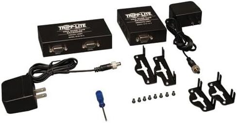 Tripp Lite VGA فوق CAT5 / CAT6 Extender ، جهاز الإرسال والمستقبل مع نسخة EDID ، 1920x1440 في 60Hz (B130-101-2) in Saudi Arabia