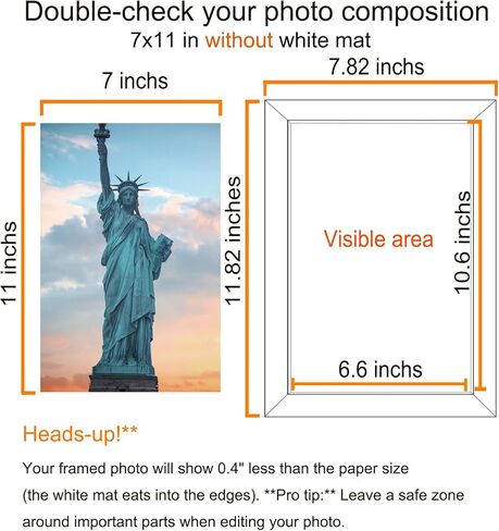 SESEAT 12x18 Picture Frame Black, Display Pictures 11x17 with Mat or 12x18 without Mat, Photo Frames Wall Gallery, 1 Pack in Kuwait