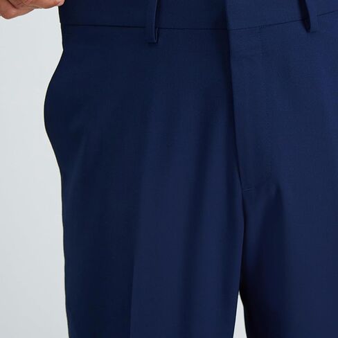 J.M. Haggar Men's 4-Way Stretch Straight Fit Flat Front Dress Pant, Oatmeal, 34x29 in Saudi Arabia