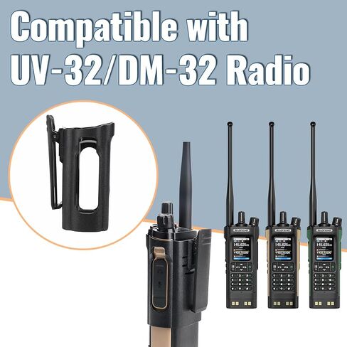 BAOFENG DM32/UV32 Radio Holster for Duty Belt Belt Holder Case with Clip,for UV-32 Radio Pouch Walkie Talkies Radio Holder Baofeng Accessories in Saudi Arabia