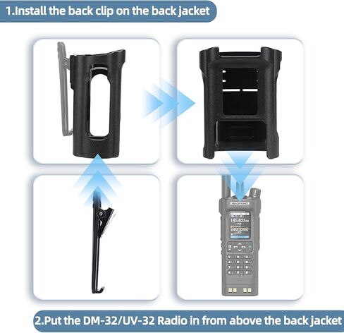 BAOFENG DM32/UV32 Radio Holster for Duty Belt Belt Holder Case with Clip,for UV-32 Radio Pouch Walkie Talkies Radio Holder Baofeng Accessories in Saudi Arabia