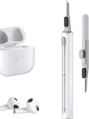 مجموعات التنظيف لـ AirPods Pro 1 2 3 فرشاة ناعمة متعددة الوظائف للفرشاة الناعمة لسماعات الأذن من Bluetooth لأدوات تنظيف الحالات لـ iPhone 16 15 Pro Max Lego Camera (أبيض). in Saudi Arabia