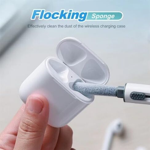 مجموعات التنظيف لـ AirPods Pro 1 2 3 فرشاة ناعمة متعددة الوظائف للفرشاة الناعمة لسماعات الأذن من Bluetooth لأدوات تنظيف الحالات لـ iPhone 16 15 Pro Max Lego Camera (أبيض). in Saudi Arabia