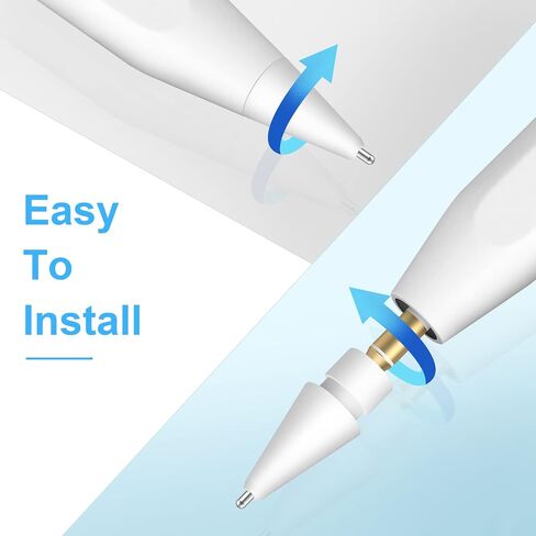Digiroot Upgraded Replacement Tip for Apple Pencil Pro/1st/2nd Gen/USB-C&Logitech Crayon, 0.72mm No Wear Out Fine Point Precise Control Pen Like Nibs for iPad Pro/Air/Mini Pencil-2 Pack in Kuwait