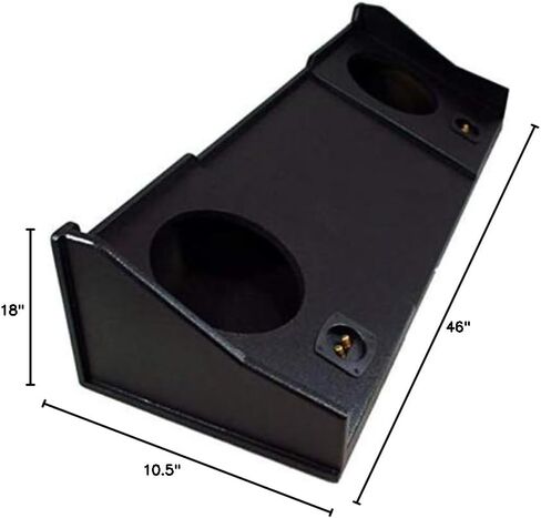 American Sound Connection ASC متوافق مع 1994-2001 Dodge Ram Extended/Quad/Club Cab Truck Dual 10 "SPWOOFER Sub Box SPECK in Saudi Arabia