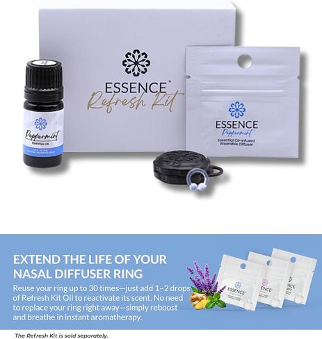Essence Nasal Diffuser | Essential Oil Ring | Silicone Nose Inhaler Bundle Pack (Create It) in Kuwait