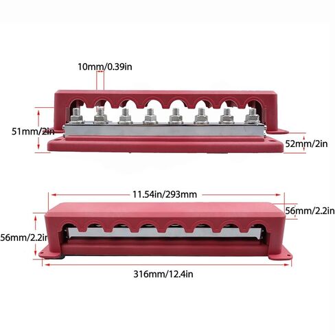 شريط حافلة مرتفع تيار ، 600 A 300V AC / 48V DC COLLCTION COLLT in Kuwait