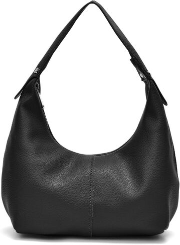 Valleycomfy Shoulder Bags for Women,Ladies U-shaped Underarm Bag,PU Leather Hobo Crossbody Tote with Double Zipper Closure in Saudi Arabia