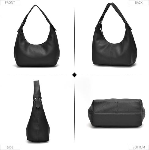 Valleycomfy Shoulder Bags for Women,Ladies U-shaped Underarm Bag,PU Leather Hobo Crossbody Tote with Double Zipper Closure in Saudi Arabia