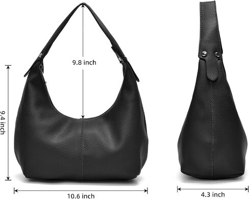 Valleycomfy Shoulder Bags for Women,Ladies U-shaped Underarm Bag,PU Leather Hobo Crossbody Tote with Double Zipper Closure in Saudi Arabia