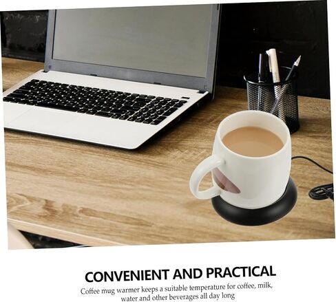 Pretyzoom USB Mug Drearer Indulation Pad for Office Home للحفاظ على المشروبات دافئة طوال اليوم لاستخدام مسكن السفر تصميمًا أنيقًا in Saudi Arabia
