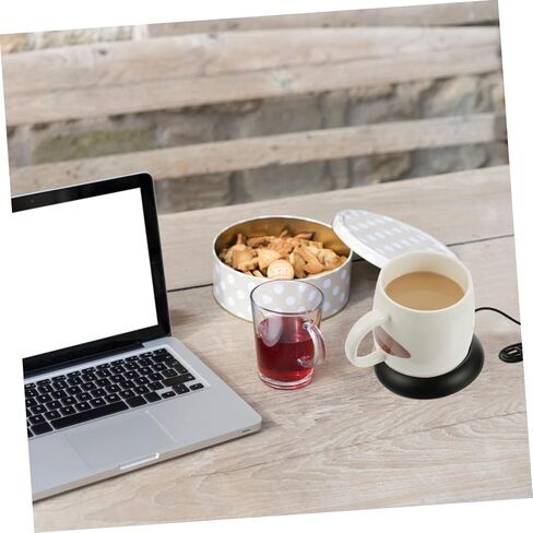 Pretyzoom USB Mug Drearer Indulation Pad for Office Home للحفاظ على المشروبات دافئة طوال اليوم لاستخدام مسكن السفر تصميمًا أنيقًا in Saudi Arabia