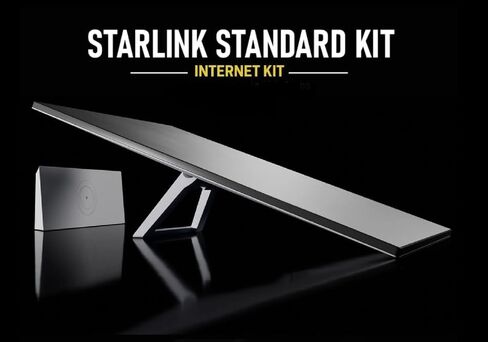 Spacex Starlink Gen 3 Kit Standard Kit: High Lege و Low-Colorency Internet (أحدث طراز) جهاز توجيه WiFi محمول للغاية-تصميم أنيق ، جهاز توجيه Travel WiFi 6 ، الاتصال الساتلي in Kuwait