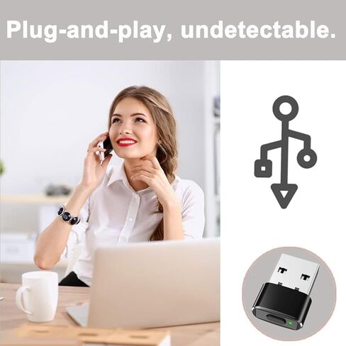 MINI Automatic Mouse Jiggler - محرك USB الماوس غير القابل للكشف مع 3 مسارات ومفتاح الطاقة للفوز/MAC/Android in Saudi Arabia