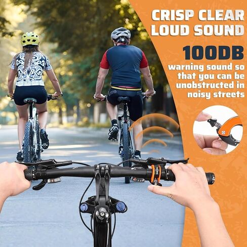 جرس الدراجة الخفي مخفي دراجة MTB Bells Max 100dB صوت طويل صافي ل 22.2 مم/0.78in مقابز Ebike Horn للبالغين أو الأطفال الدراجة in Kuwait