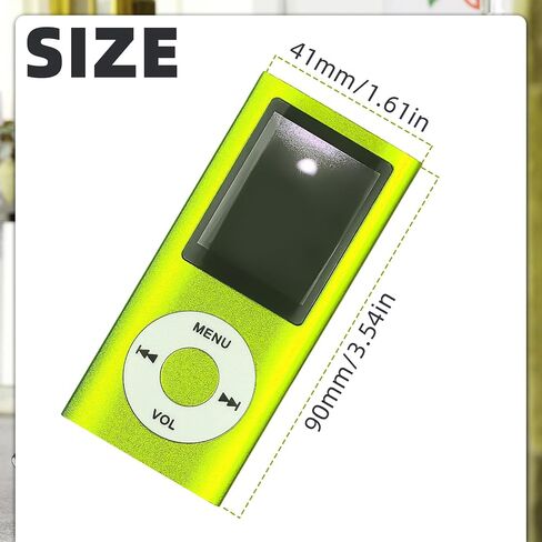 مشغل MP3 ، مشغل موسيقى رقمي MP3 متعدد الوظائف المحمولة ، لاعب موسيقى 1.8 بوصة LCD مع سماعة الأذن ، Photo-in Photo/Video Play/FM Recorder/Voice Reader (بطاقة الذاكرة غير متضمنة) -Green in Kuwait