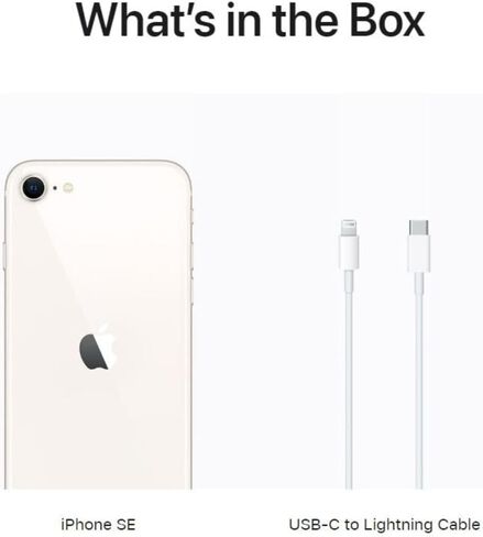 Apple iPhone SE 3rd Gen ، 64 جيجابايت ، ضوء النجوم - غير مقفل (متجدد) in Saudi Arabia