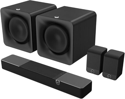 Klipsch Flexus-200-Soundbar 3.1.2 نظام صوت نظام الصوت مع 2 Flexus-10-Sub 10 "سائقات اللاسلكي السريع لاتصال ومتكلمات سائق Flexus-Surround 3" الكاملة (2024) in Saudi Arabia