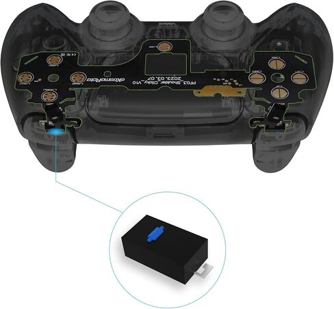 eXtremeRate Micro Switch - Light Version Clicky Hair Trigger Kit for PS5 Controller BDM-030 Shoulder Buttons, Ergonomic Micro Switch Bumper Trigger Buttons Mouse Click for PS5 Controller BDM-030 in Saudi Arabia