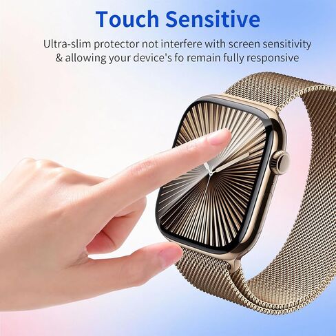 8 Pack for Apple Watch Series 10 Screen Protector 46mm TPU -[Non-Bubbles] Anti-Scratch Replacement Protection HD Clear Cover Soft Film for iWatch (Series 10 46mm) in Saudi Arabia