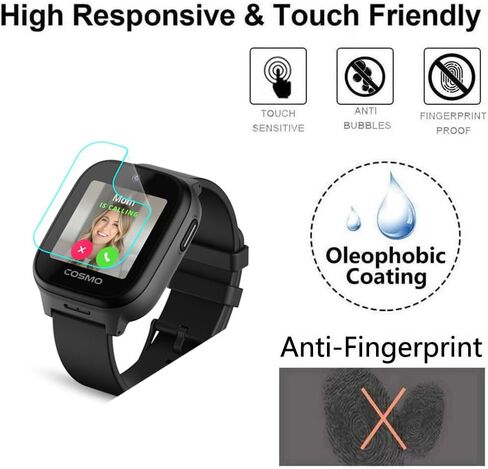 لـ Jrtrack 5 Kids Smart Watch Screen Protector 1.4 "[5 Pack] HD Clear Soft Pet Film [anti-fingerprint] in Kuwait