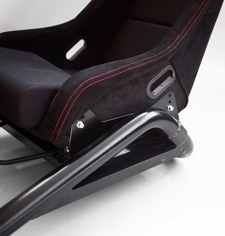 Azracing SV-R Professional Modular Racing Simulator Cockpit | قابلة للتعديل بالكامل | دعم محرك الأقراص المباشر （إطار SV-R+المقعد القياسي） ， متوافق مع Thrustmaster و Fanatec و Moza على الكمبيوتر الشخصي و Xbox و PS (أحمر) in Kuwait