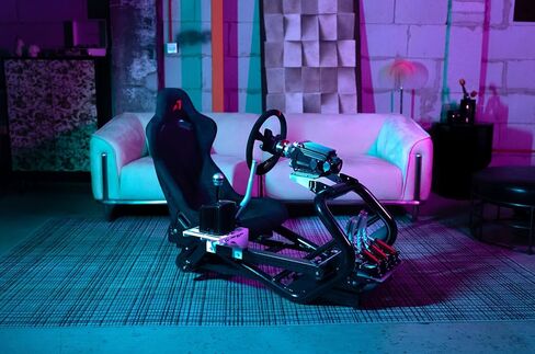 Azracing SV-R Professional Modular Racing Simulator Cockpit | قابلة للتعديل بالكامل | دعم محرك الأقراص المباشر （إطار SV-R+المقعد القياسي） ， متوافق مع Thrustmaster و Fanatec و Moza على الكمبيوتر الشخصي و Xbox و PS (أحمر) in Kuwait