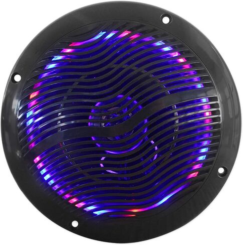 Rockville (4) RMC65LB 6.5" 1200w Black Marine Speakers w/Multi Color LED+Remote in Saudi Arabia