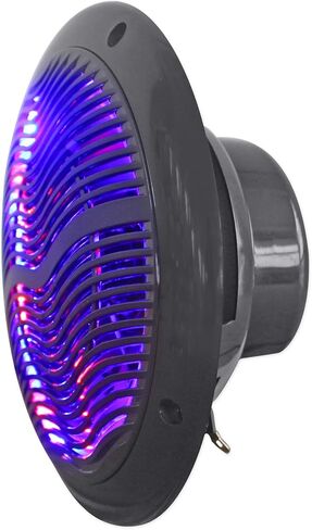 Rockville (4) RMC65LB 6.5" 1200w Black Marine Speakers w/Multi Color LED+Remote in Saudi Arabia