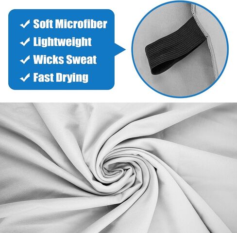 Small Size Travel Towels Quick Dry Microfiber Lightweight for Hand Neck Face Gym Running Riding Hiking Camping Working Out Sweat Towels(Navy Blue, 2 Pack S) in Saudi Arabia