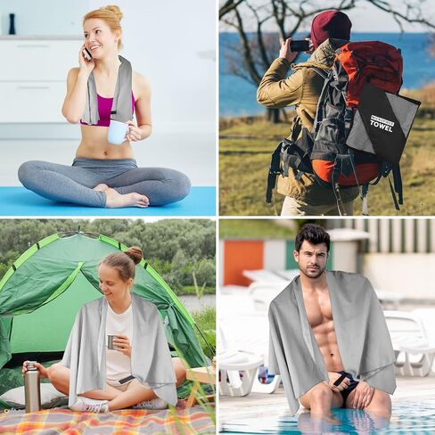 Small Size Travel Towels Quick Dry Microfiber Lightweight for Hand Neck Face Gym Running Riding Hiking Camping Working Out Sweat Towels(Navy Blue, 2 Pack S) in Saudi Arabia