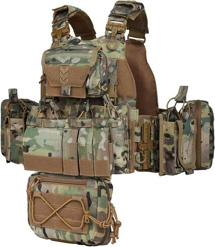 vAv YAKEDA Quick Release Tactical Outdoor Vest for Ment Adjustable Breathable Weighted Vest in Kuwait