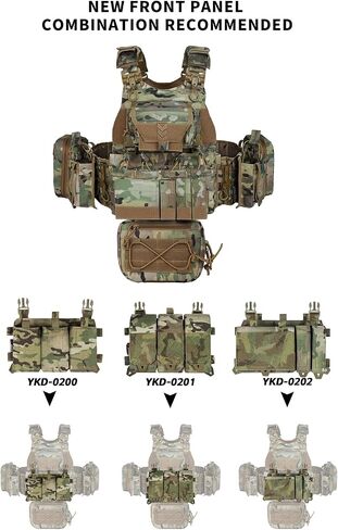 vAv YAKEDA Quick Release Tactical Outdoor Vest for Ment Adjustable Breathable Weighted Vest in Kuwait