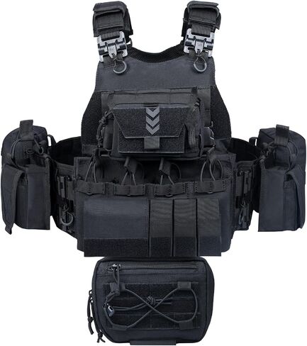 vAv YAKEDA Quick Release Tactical Outdoor Vest for Ment Adjustable Breathable Weighted Vest in Kuwait