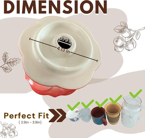 Ceramic Pour Over Coffee Dripper Flower Shape V01 with 20 Filters in Kuwait