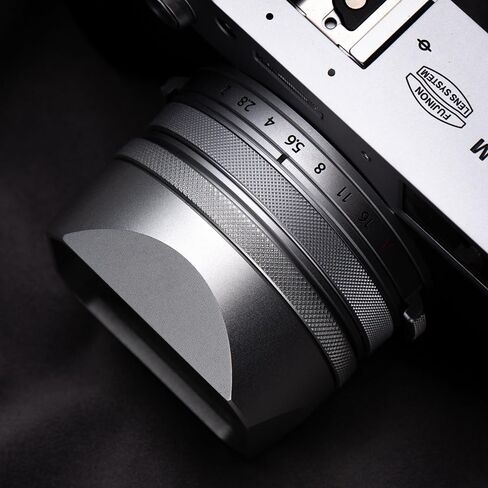 غطاء محرك العدسة المعدنية المربعة (مع غطاء) مع حلقة محول مرشح UV 49 ملم متوافقة مع Fujifilm X100V/X100VI (سيلفر ألومنيوم) in Saudi Arabia
