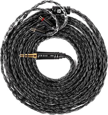 2m KZ ZS10 Pro IEM Earphones Cable, KBEAR ST24 Plus in Ear Monitor Cable 16 Core 5N OCC Silver-Plated Headphone Extension Cords for Moondrop Chu CCA CRA, ZS12 PRO X, Castor, ZAR, ZAS(2pin, 3.5mm Plug) in Saudi Arabia