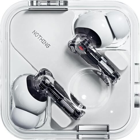 Nothing Ear Wireless Earbuds Bluetooth, 45dB Hybrid Smart ANC Earbuds, 11mm Deep Bass Boost, Hi-Res Audio with LDAC & LHDC 5.0, 6 Mics Call, 40.5H Playtime with Fast Charging Case, ChatGPT Supported in Kuwait
