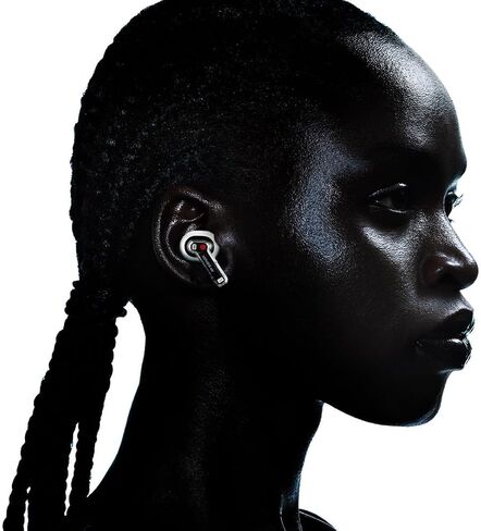 Nothing Ear Wireless Earbuds Bluetooth, 45dB Hybrid Smart ANC Earbuds, 11mm Deep Bass Boost, Hi-Res Audio with LDAC & LHDC 5.0, 6 Mics Call, 40.5H Playtime with Fast Charging Case, ChatGPT Supported in Kuwait