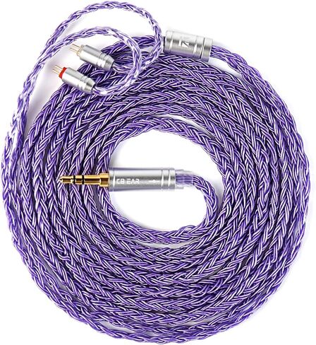 2m KZ ZS10 Pro IEM Earphones Cable, KBEAR ST24 Plus in Ear Monitor Cable 16 Core 5N OCC Silver-Plated Headphone Extension Cords for Moondrop Chu CCA CRA, ZS12 PRO X, Castor, ZAR, ZAS(2pin, 3.5mm Plug) in Saudi Arabia