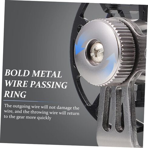 TOYANDONA Fine Workmanship Ice Fishing Reel Metal Fishing Pole Accessory for Outdoor in Saudi Arabia