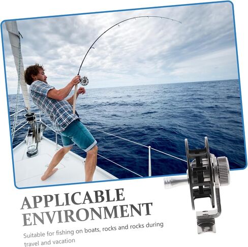 TOYANDONA Fine Workmanship Ice Fishing Reel Metal Fishing Pole Accessory for Outdoor in Saudi Arabia