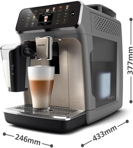 Philips Series 5500 Lattego Machine Espresso بالكامل | 20 مشروب | كروم رمادي | EP5544/90 | (متجدد) in Saudi Arabia